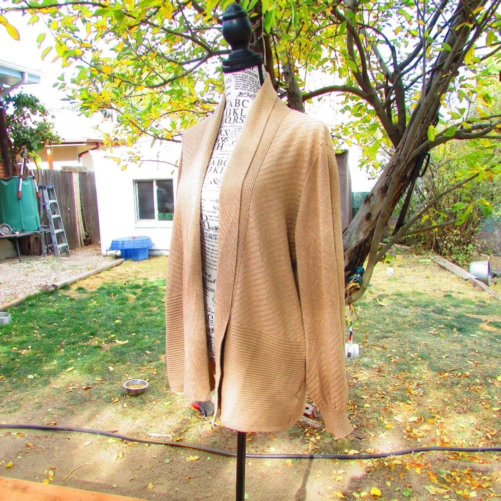 89th & Madison Beige Cardigan - Picture 3 of 5